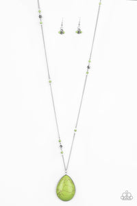 Desert Meadow - Green - Paparazzi Necklace
