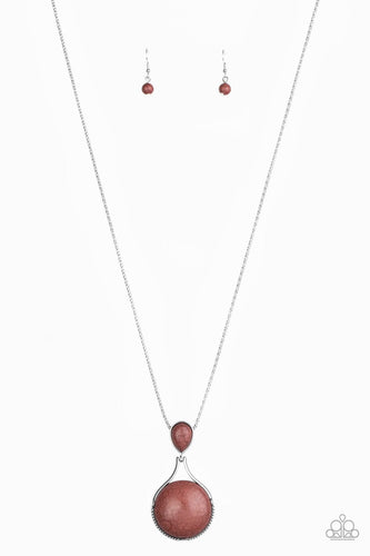 Desert Pools - Brown  - Paparazzi necklace