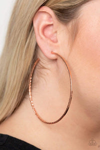 Diamondback Diva - Copper - Paparazzi Earrings