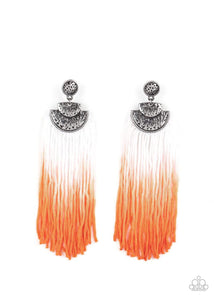 DIP It Up - Orange - Paparazzi Earrings