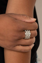 Load image into Gallery viewer, Diva Diadem - White - Paparazzi ring