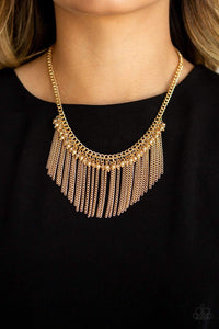 Divinely Diva - Gold - Paparazzi Necklace