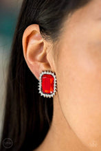 Load image into Gallery viewer, Downtown Dapper - Red Clip-On Jewelry