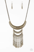 Load image into Gallery viewer, Eastern Empress - Brass - Paparazzi Necklace