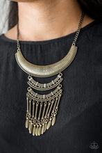 Load image into Gallery viewer, Eastern Empress - Brass - Paparazzi Necklace