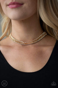 Empo-HER-ment - Gold - paparazzi Necklace