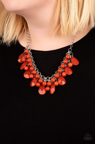 Endless Effervescence - Orange - Paparazzi Necklace