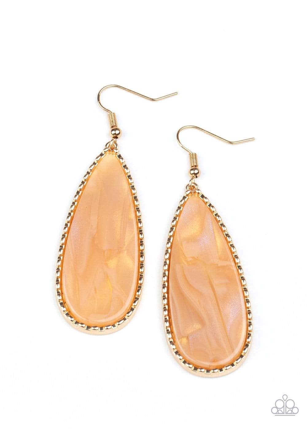 Ethereal Eloquence - Gold - Paparazzi Earrings