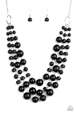 Everyone Scatter! - Black - Paparazzi Necklace
