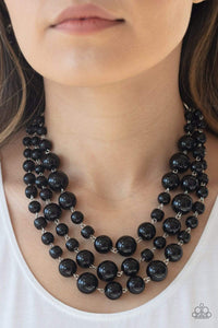 Everyone Scatter! - Black - Paparazzi Necklace