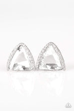 Load image into Gallery viewer, Exalted Elegance - White - Paparazzi Earrings