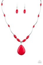 Load image into Gallery viewer, Explore The Elements - Red - Paparazzi Necklace
