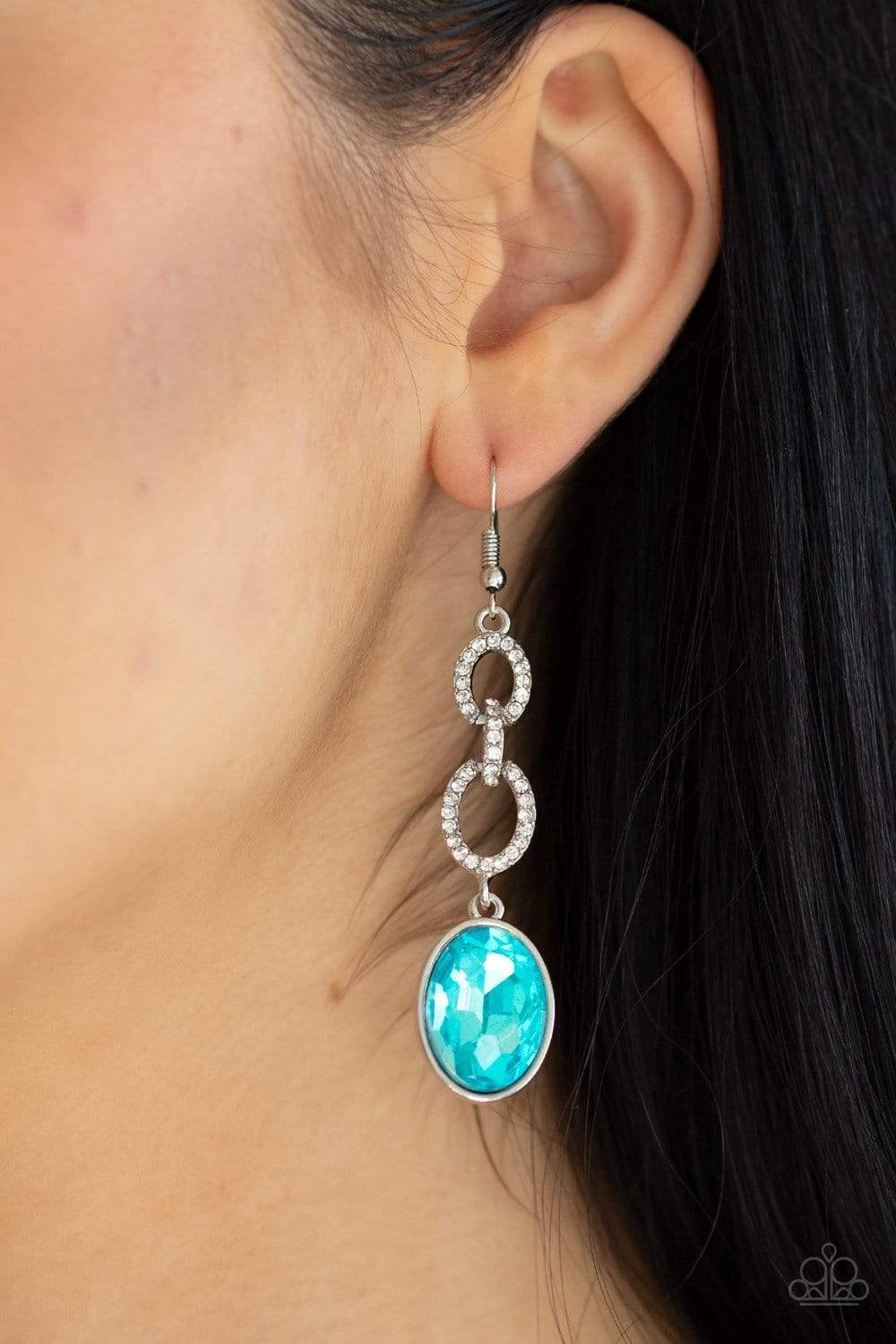 Extra Ice Queen - Blue - Paparazzi Earrings