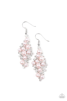 Famous Fashion - Pink - Paparazzi Earrings