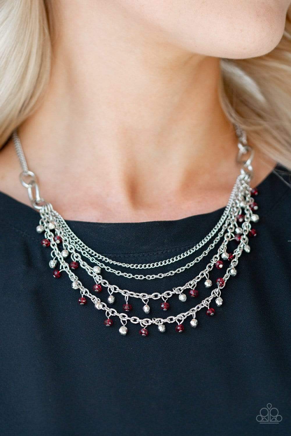 Financially Fabulous - Red Necklace