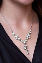 Load image into Gallery viewer, Five-Star Starlet - White - Paparazzi Necklace