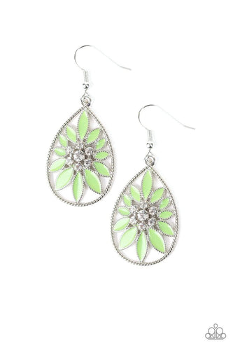 Floral Morals - Green Earrings