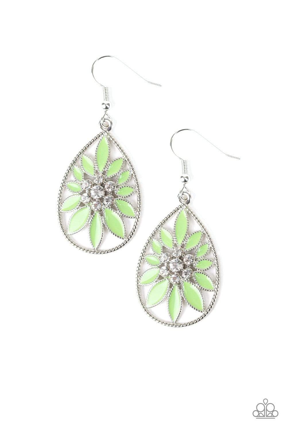 Floral Morals - Green Earrings