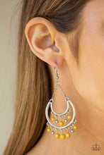 Load image into Gallery viewer, Free-Spirited Spirit - Yellow Earrings