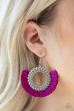 Load image into Gallery viewer, Fringe Fanatic - Purple - Paparazzi Earrings