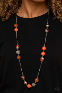 Fruity Fashion - Orange - Paparazzi Necklace