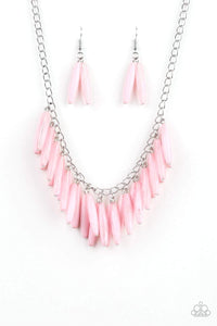 Full Of Flavor - Pink Necklace