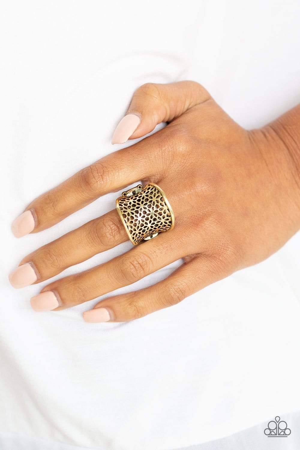 Garden Safari - Brass - Paparazzi Ring