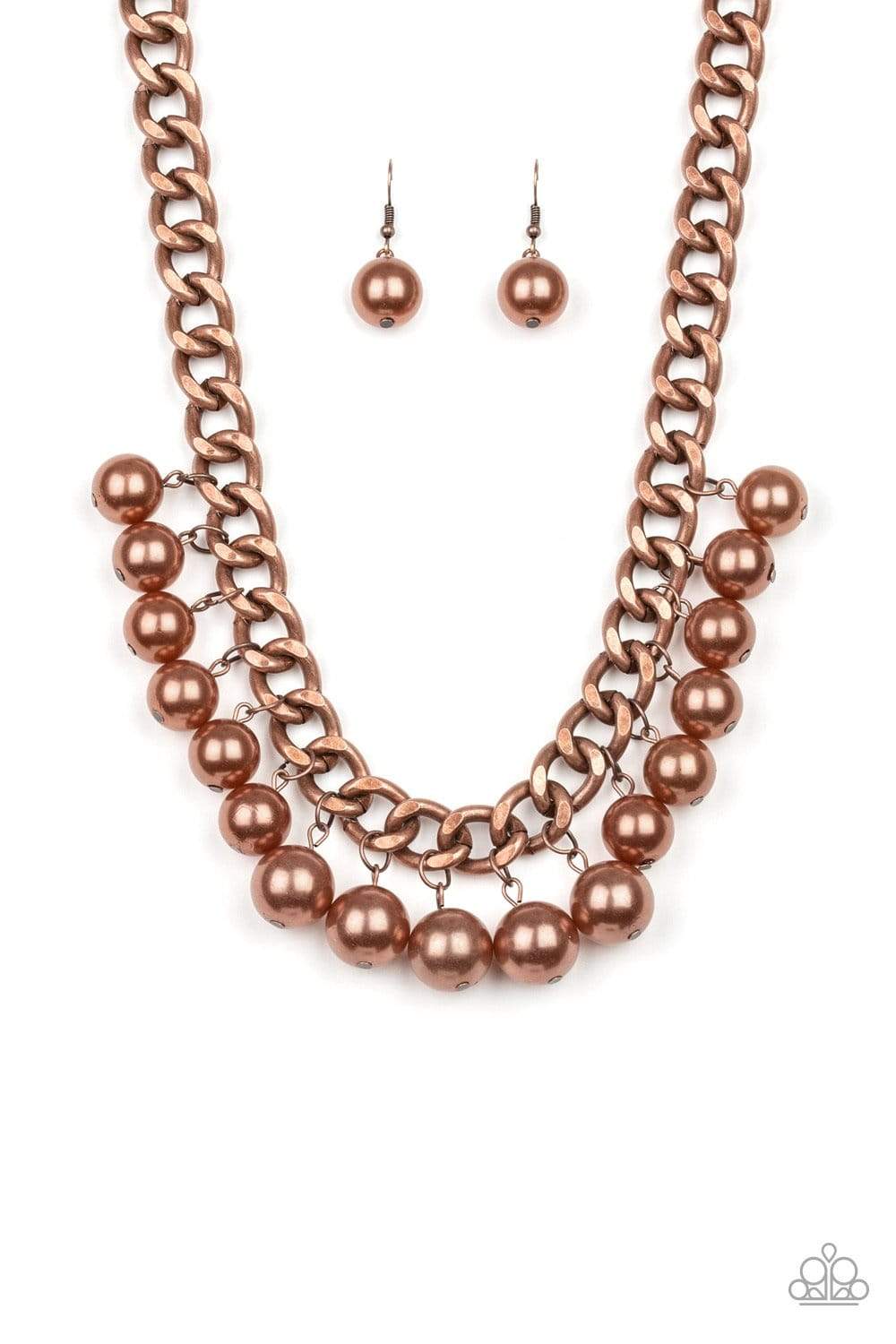 Get Off My Runway - Copper - Paparazzi Necklace