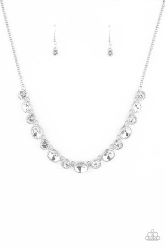 Girls Gotta Glow - White - Paparazzi Necklace
