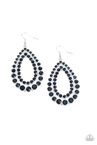 Glacial Glaze - Blue - paparazzi Earrings