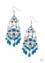 Load image into Gallery viewer, Glass Slipper Glamour - Blue - Paparazzi Earrings