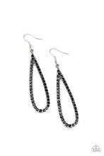 Load image into Gallery viewer, Glitzy Goals - Black - Paparazzi Earrings