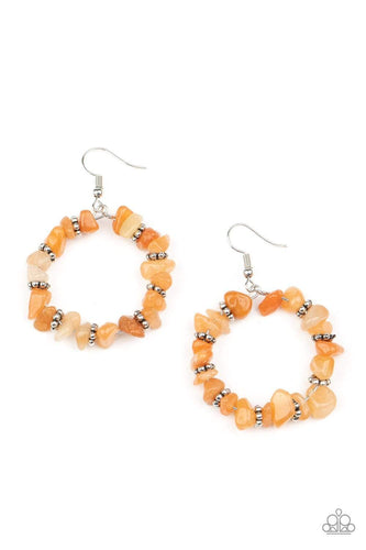 Going for Grounded - Orange Earrings