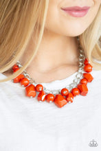 Load image into Gallery viewer, Gorgeously Globetrotter - Orange Necklace