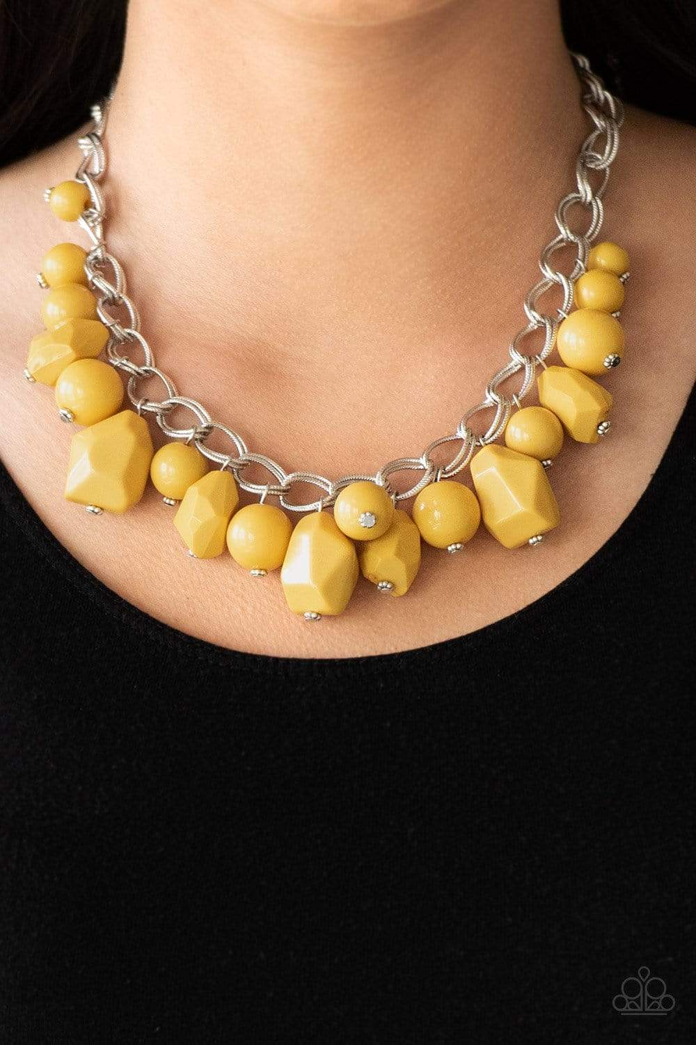 Gorgeously Globetrotter - Yellow Necklace