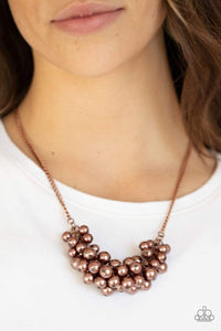 Grandiose Glimmer - Copper - Paparazzi Necklace
