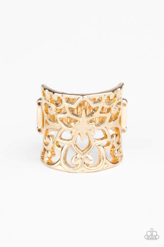 Guru Garden - Gold - Paparazzi Ring