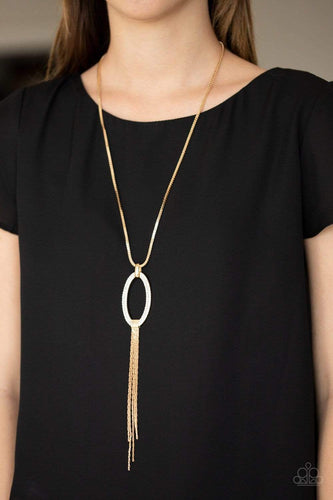 Head OVAL Heels - Gold - Paparazzi Necklace