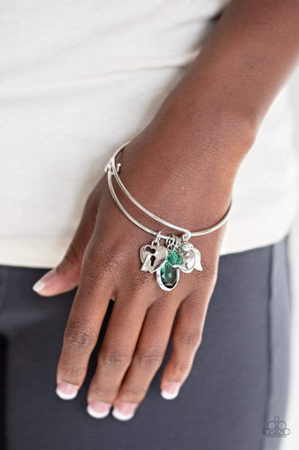 Heart of BOLD - Green - Paparazzi Bracelet