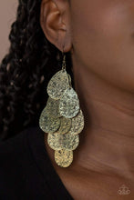 Load image into Gallery viewer, Hibiscus Harmony - Brass - Paparazzi Earrings
