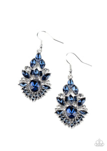 Ice Castle Couture - Blue - Paparazzi Earrings