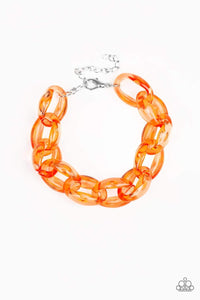 Ice Ice Baby - Orange Bracelet