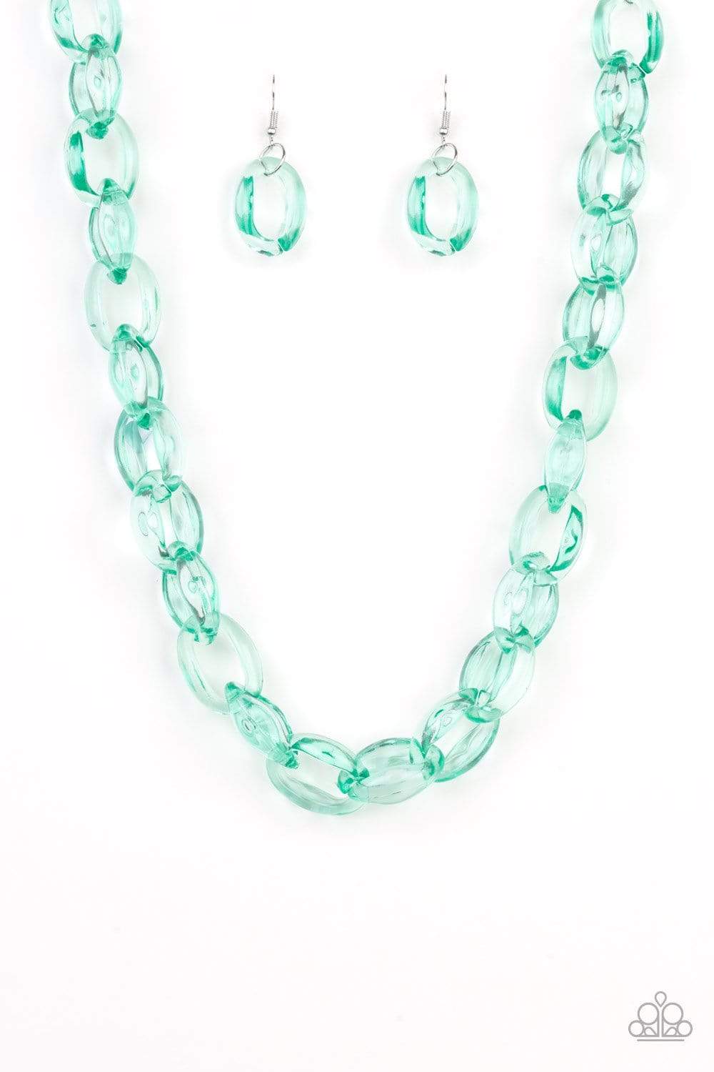 Ice Queen - Green Necklace