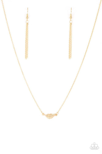 In-Flight Fashion - Gold - Paparazzi Necklace