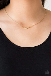 In-Flight Fashion - Gold - Paparazzi Necklace