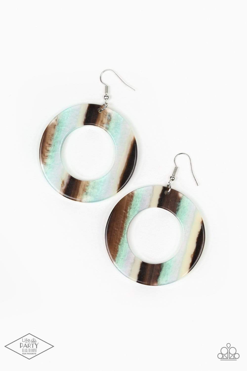 In Retrospect - Multi - Paparazzi Earrings