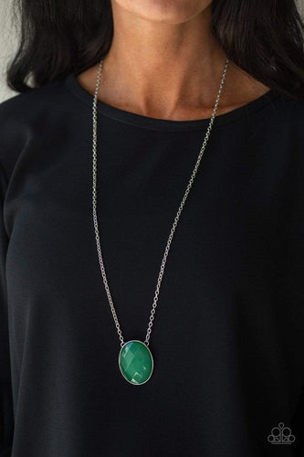 Intensely Illuminated - Green - Paparazzi Necklace