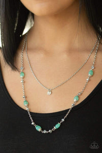 Irresistibly Iridescent - Green - paparazzi Necklace