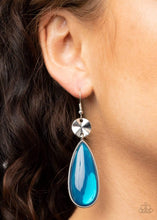 Load image into Gallery viewer, Jaw-Dropping Drama - Blue - Paparazzi Earrings