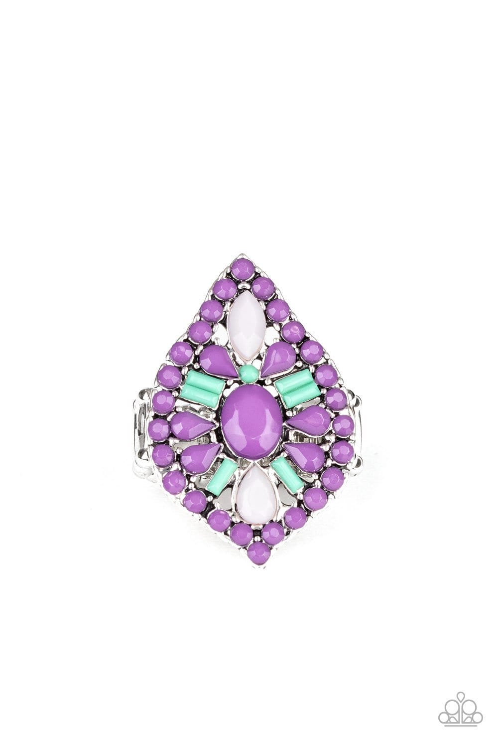 Jungle Jewelry - Purple - Paparazzi Earrings